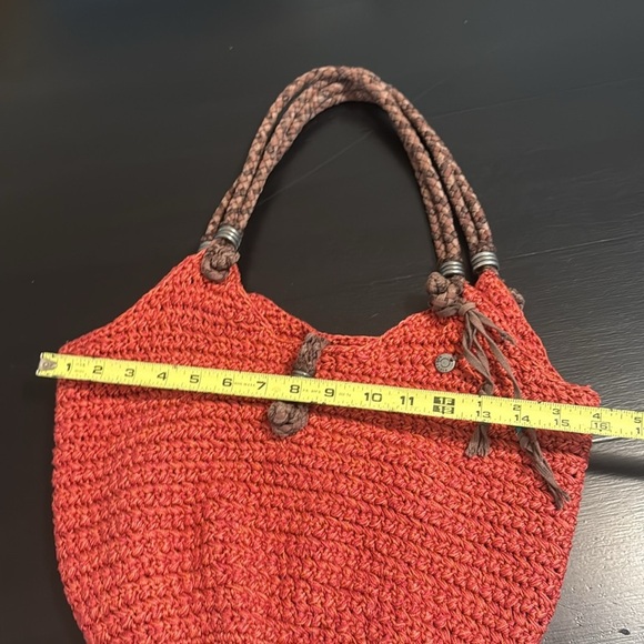 Sakroots Crochet Bucket Bag - Burnt Orange - Picture 5 of 8